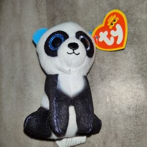 Ty Teenie Beanie Boos Ming the Panda Plush Stuffed Animal w/ Tag